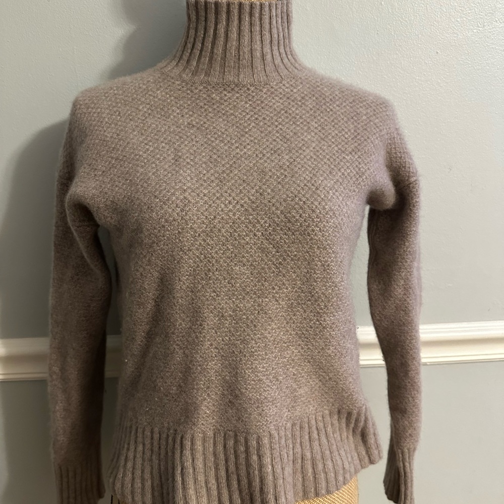 Everlane Cashmere Mock Turtleneck Sweater Sz XS GUC Boxy Classic Capsule  womens